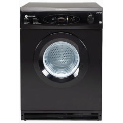 White Knight 7kg Reverse Action Multifunction Vented Tumble Dryer - Black
